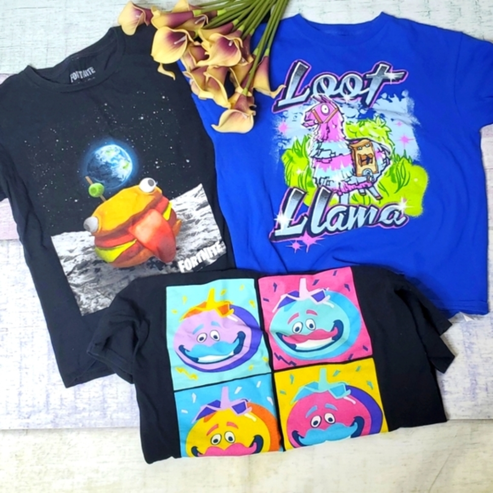 Kid's Fortnite Bundle of 3 Graphic Tshirts